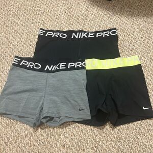 Nike Pro Dri-FIT Gray Shorts
